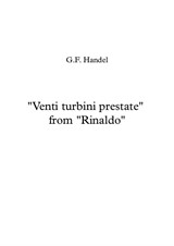 Ария 'Venti turbini prestate' из оперы 'Ринальдо'